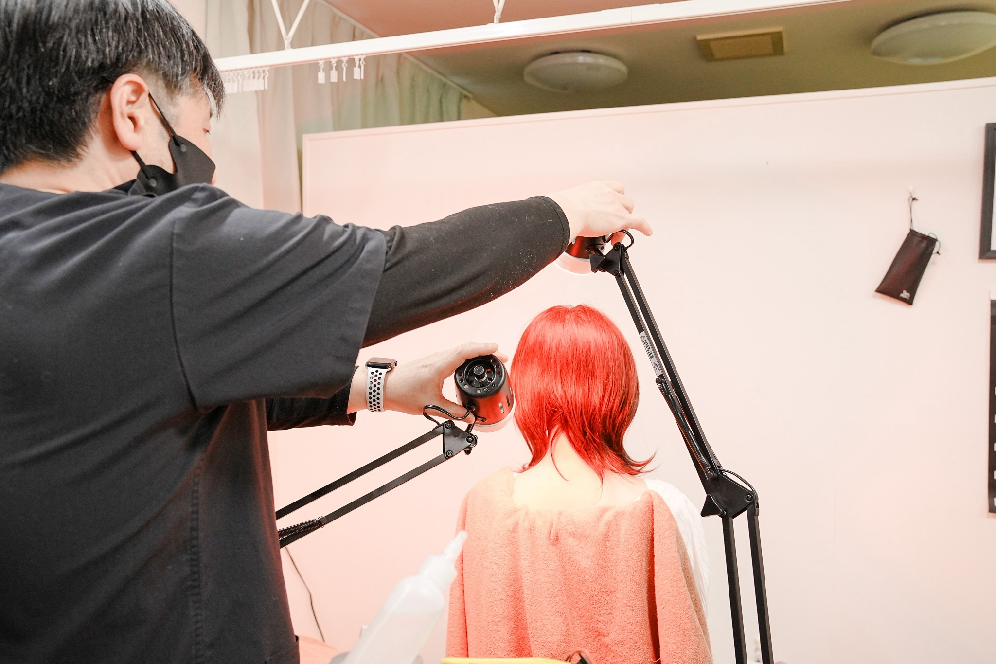 LEDセラピーのようす